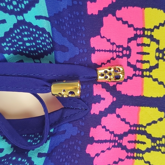 Alice Trixie silk dress open shoulder mini women size S - Picture 3 of 8